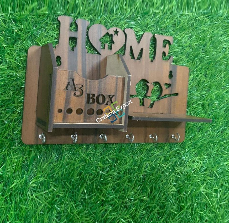 wooden Home key holder /wall key hanger - Image 4