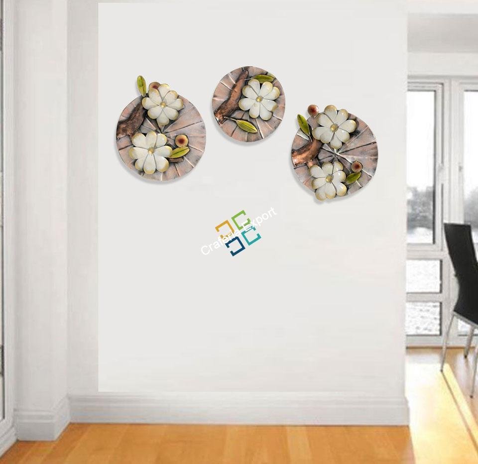 unique wall art panels of flowers on a tree for home decor - Set of 3 - Image 6