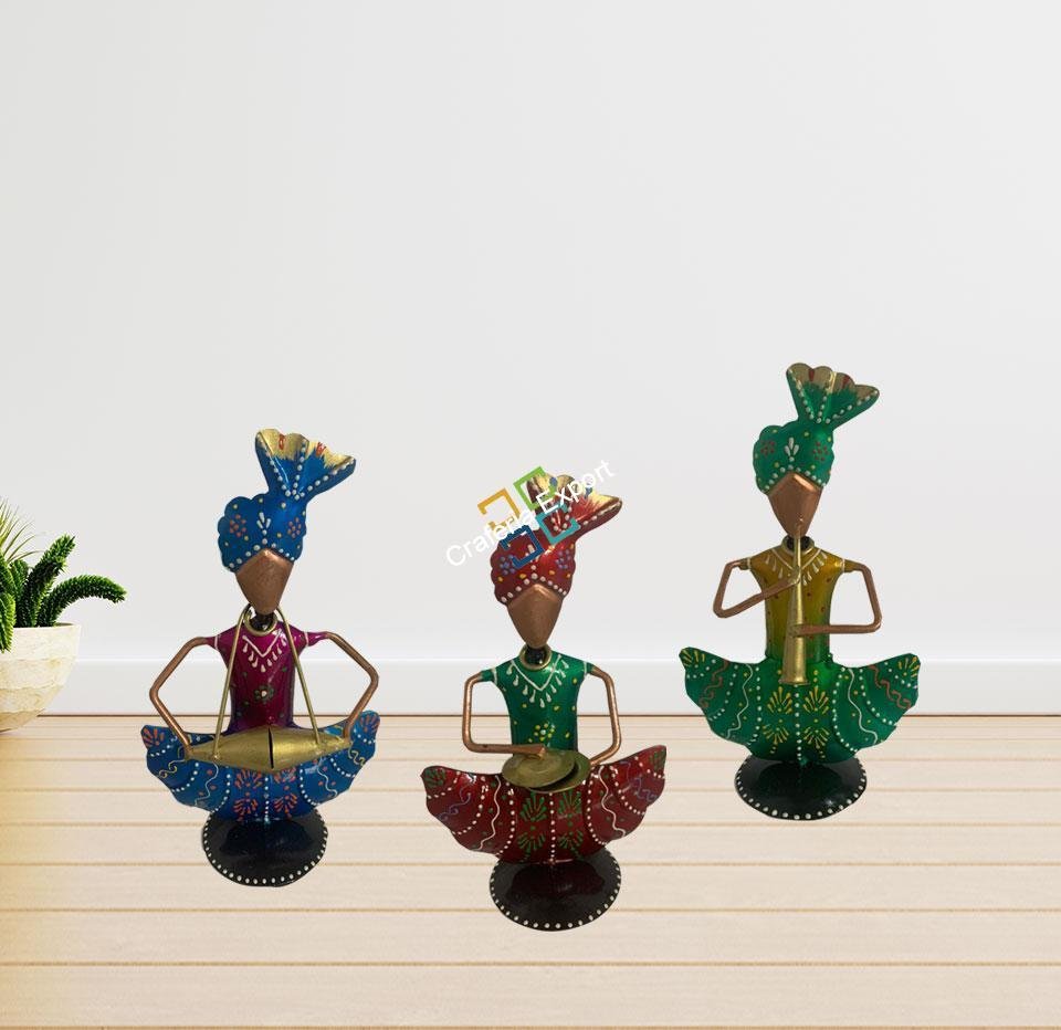 Antique showpiece of musician showpiece tabletop for home decor and gift-set of 3 - Image 4