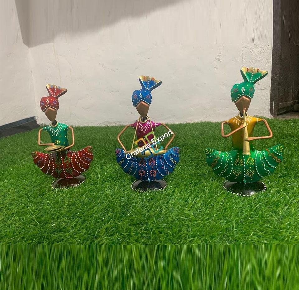 Antique showpiece of musician showpiece tabletop for home decor and gift-set of 3 - Image 3