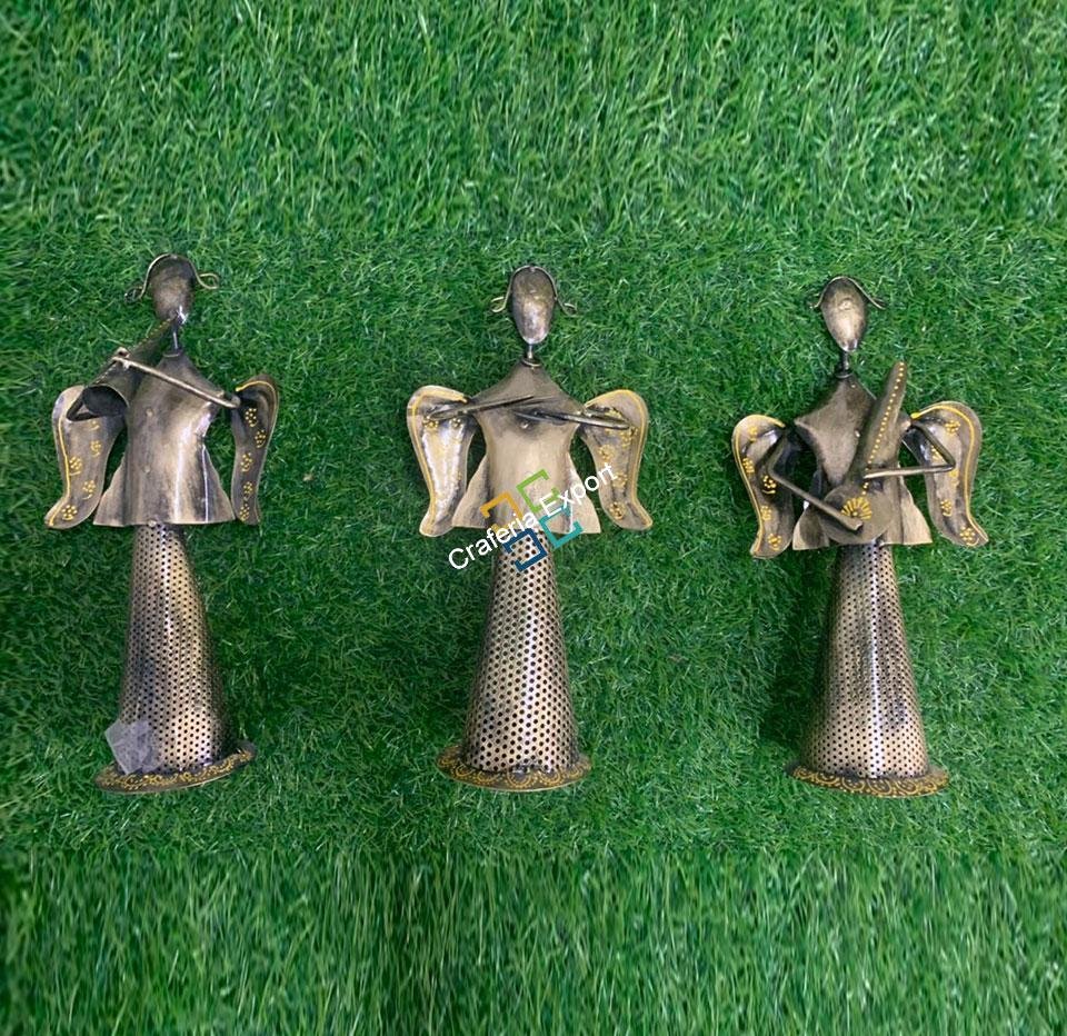 Antique Musical showpiece Star Angels Set with T-light Holder for home decor, table decor and gifts - Image 5