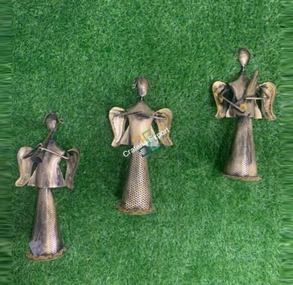 Antique Musical showpiece Star Angels Set with T-light Holder for home decor, table decor and gifts - Image 6