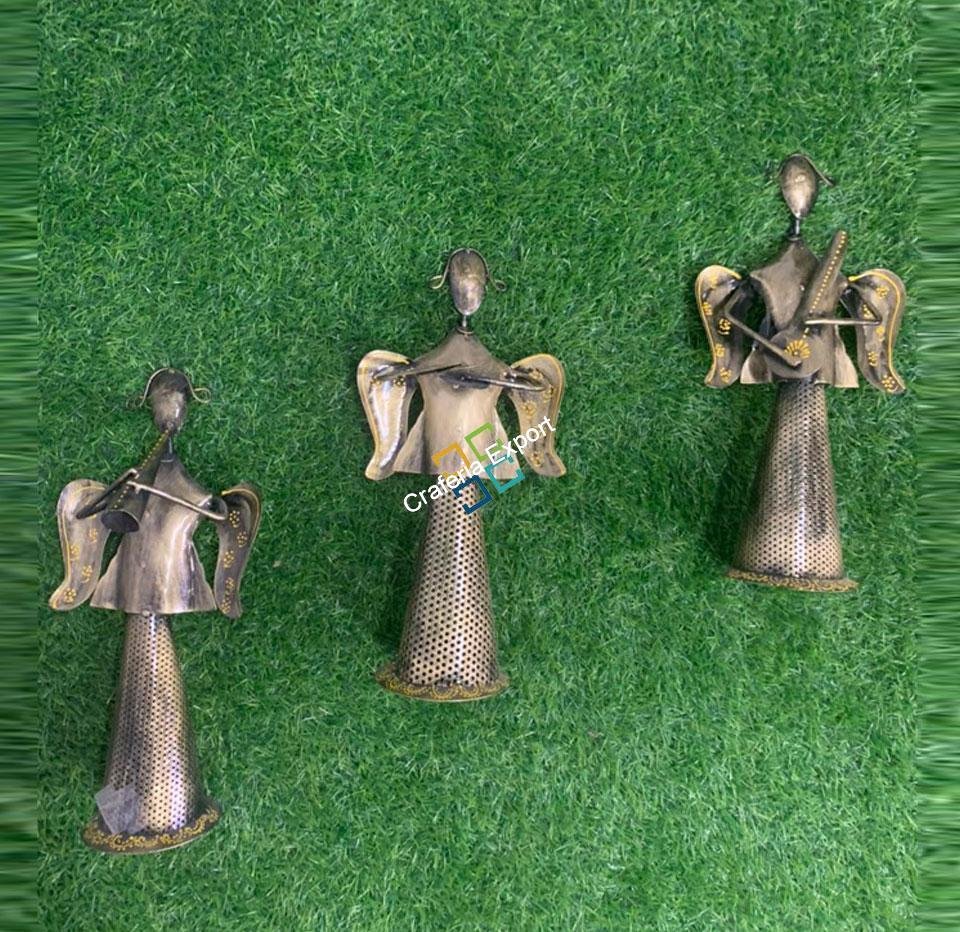 Antique Musical showpiece Star Angels Set with T-light Holder for home decor, table decor and gifts - Image 6