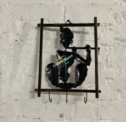 Krishna Metal Keyholder wall hanging for home decor - Image 5