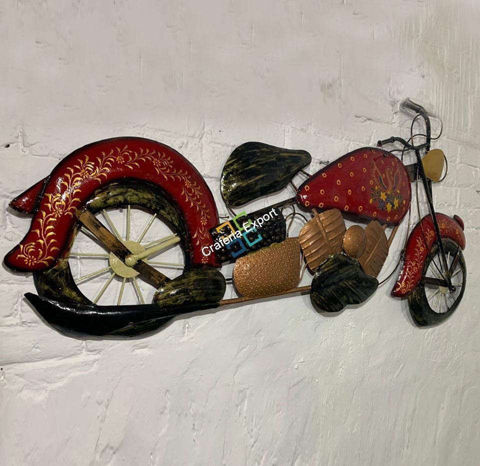 Antique Bullet Bike Metal Wall Decor Art hanging - Image 3