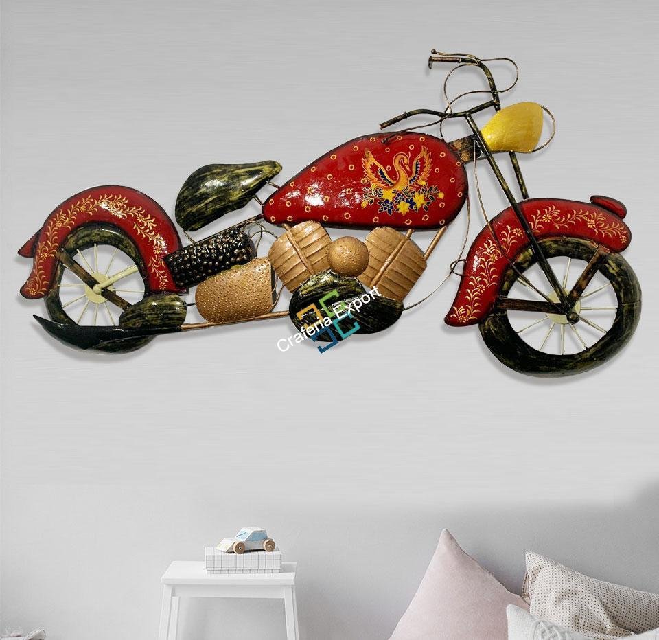 Antique Bullet Bike Metal Wall Decor Art hanging