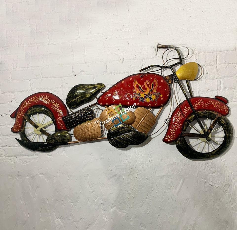 Antique Bullet Bike Metal Wall Decor Art hanging - Image 4