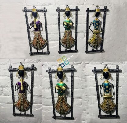 Crown Lady Musician Set of 3 wall hanging handicrafts for home decor - Image 5