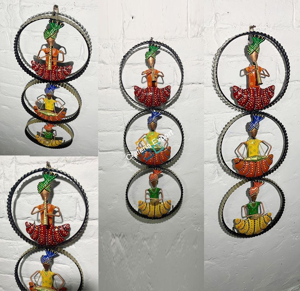 Rajasthani Musician vertical wall hanging panel for home decor - Image 3