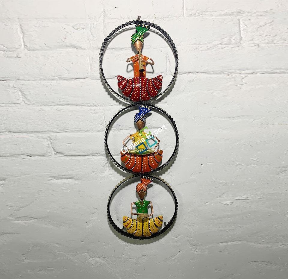 Rajasthani Musician vertical wall hanging panel for home decor - Image 2