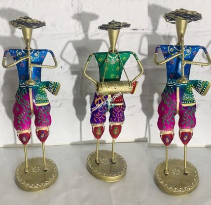 Beautiful Hand Painted Musician Figurine Showpiece for home decor /Gift (Set of Three) - Image 2