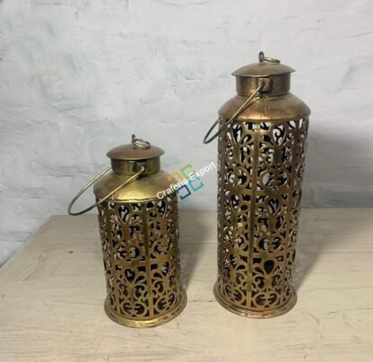 Unique Decoration Hanging Metal T-Light/Candle Holder (Set of 2)  For Home Indoor Outdoor Decor - Image 3