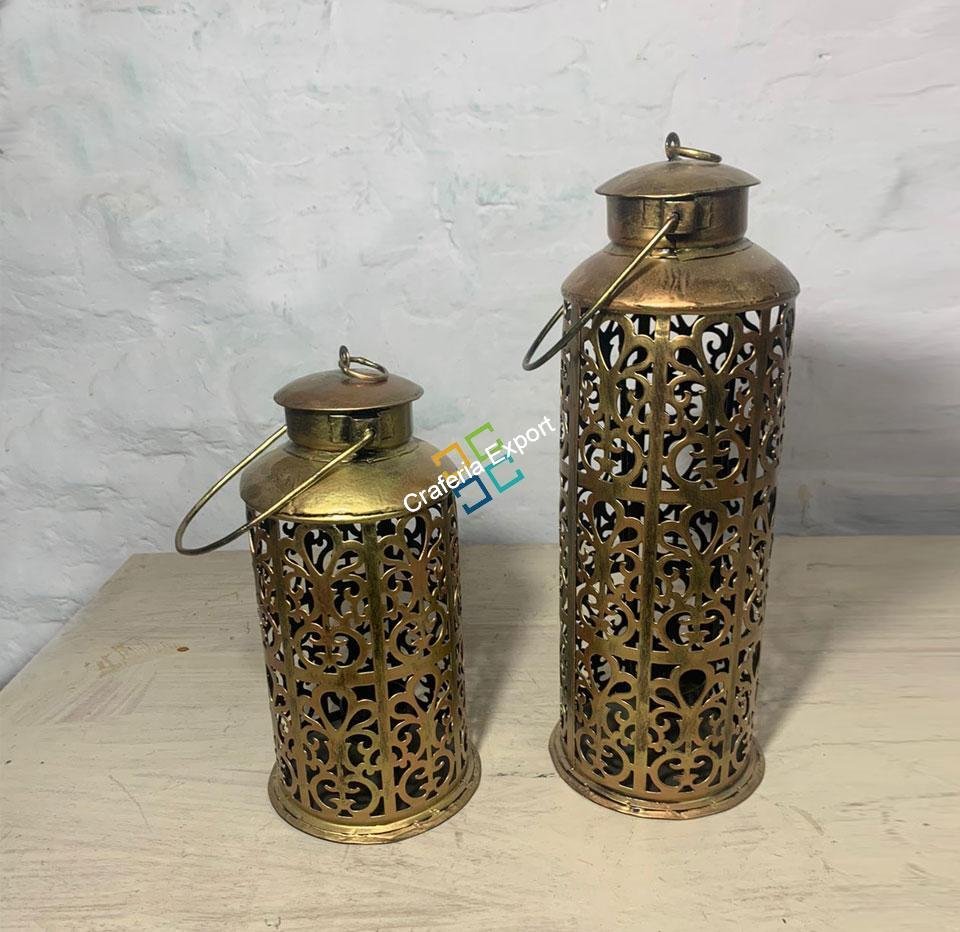 Unique Decoration Hanging Metal T-Light/Candle Holder (Set of 2) For Home Indoor Outdoor Decor - Image 3