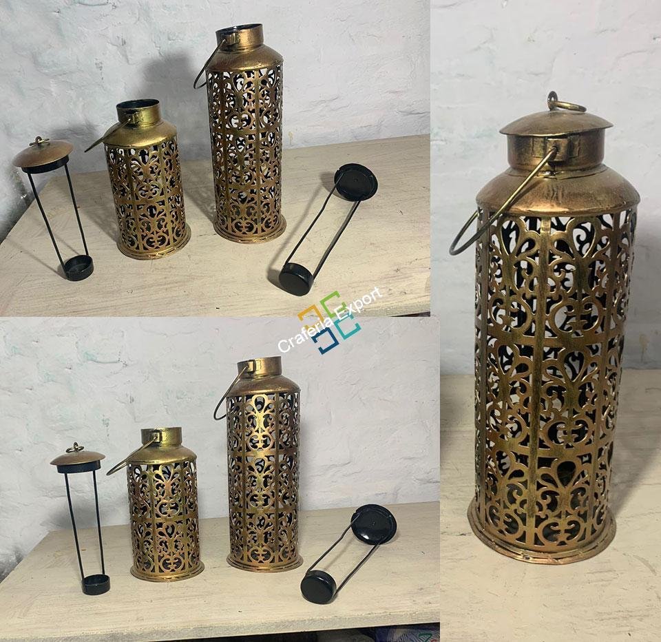 Unique Decoration Hanging Metal T-Light/Candle Holder (Set of 2) For Home Indoor Outdoor Decor - Image 6