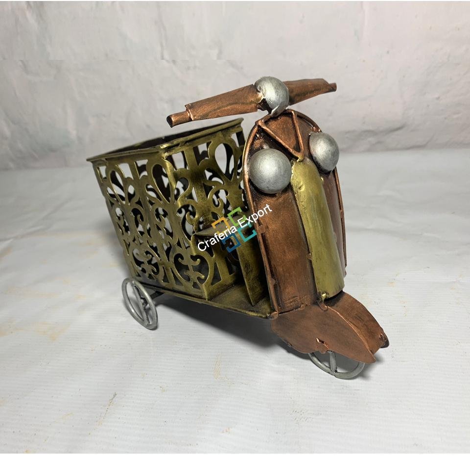 Antique Scooter Shape Pen Pencil Holder Showpiece | Home office Table Organizer | Table top decorations Gift Ascents - Image 5