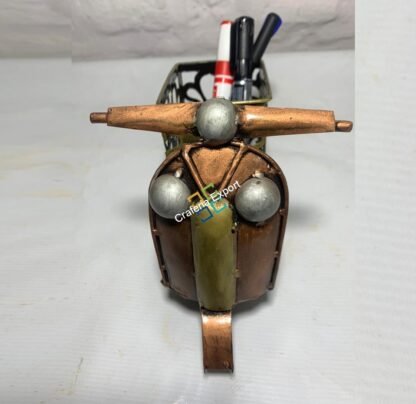 Antique Scooter Shape Pen Pencil Holder Showpiece | Home office Table Organizer | Table top decorations Gift Ascents - Image 2
