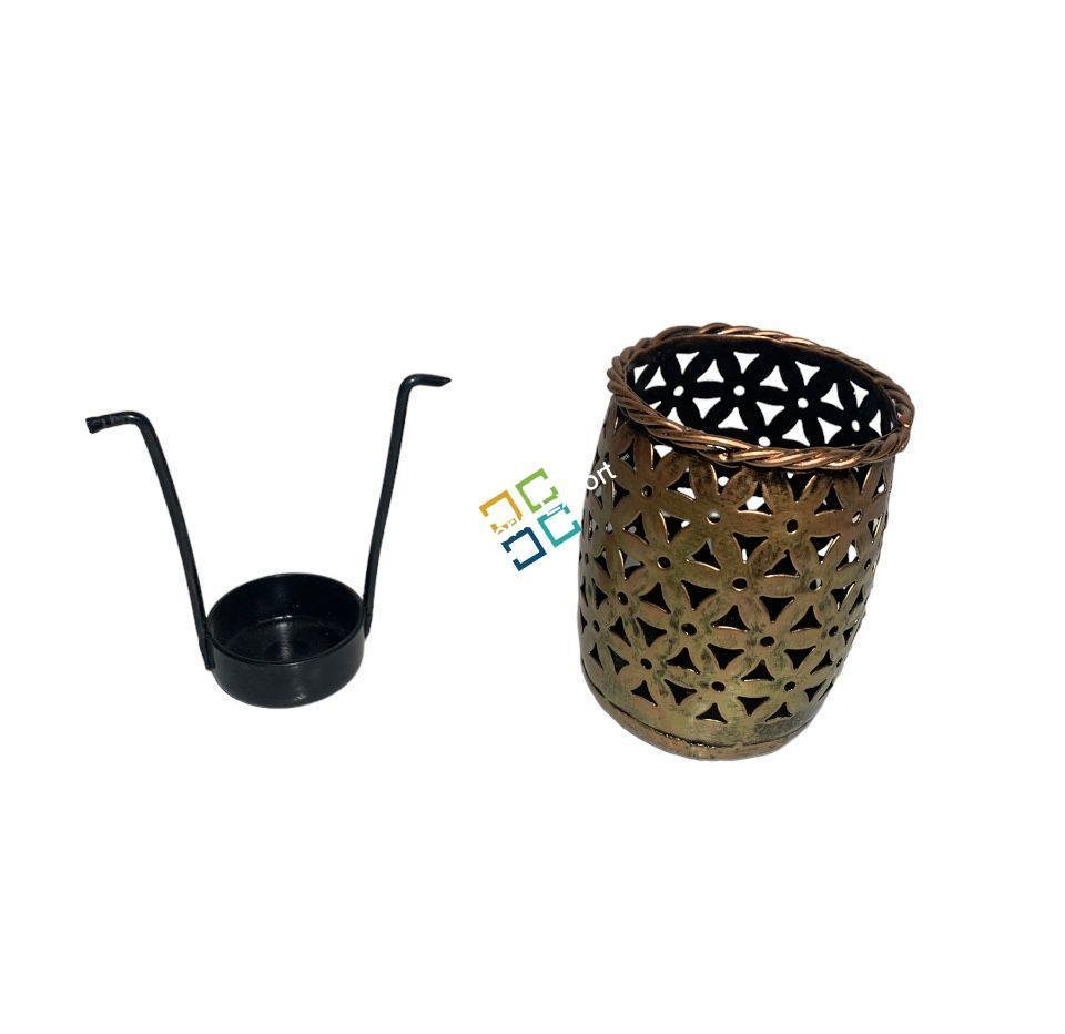 Dholak Shaped Tealight Candle Holder/Pen Stand
