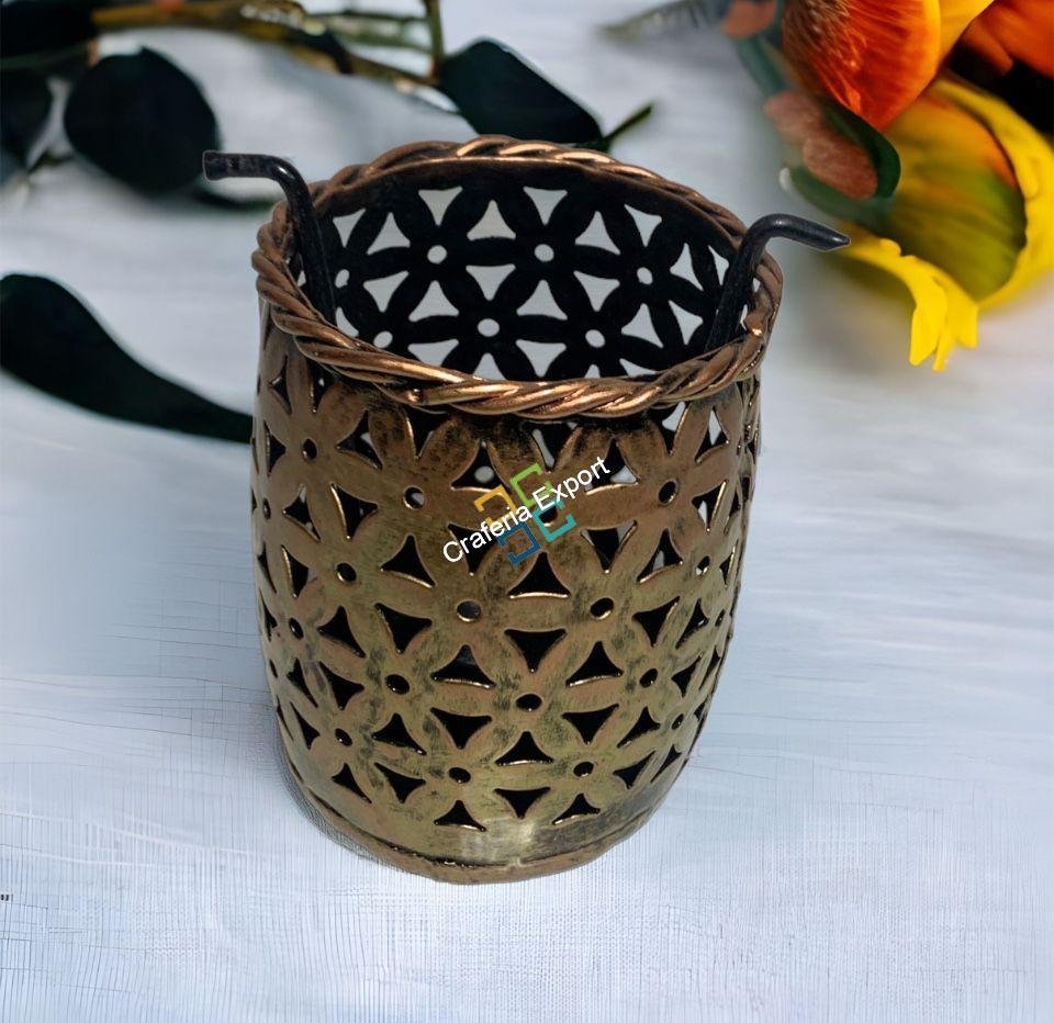 Dholak Shaped Tealight Candle Holder/Pen Stand - Image 4