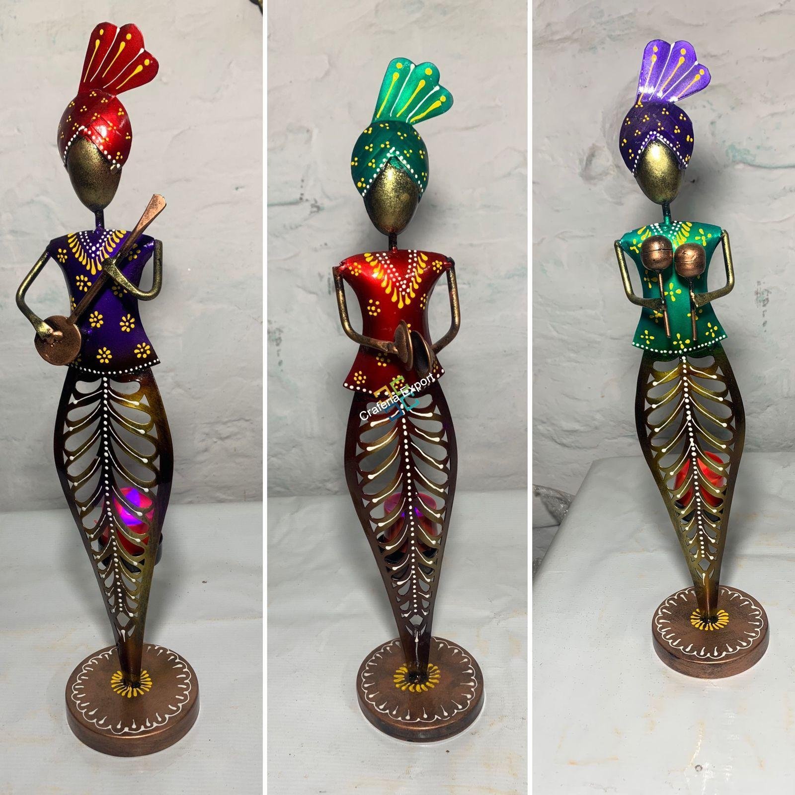 Tribal Musical showpiece with Tealight candle holder for decor - Image 5