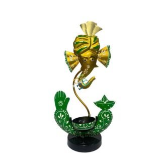 Lord ganesh tealight candle holder showpiece for gifts and home