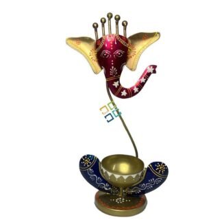 Home decorative ganesh tealight candle holder showpiece gifts