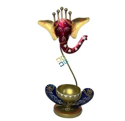 Home decorative ganesh tealight candle holder showpiece gifts