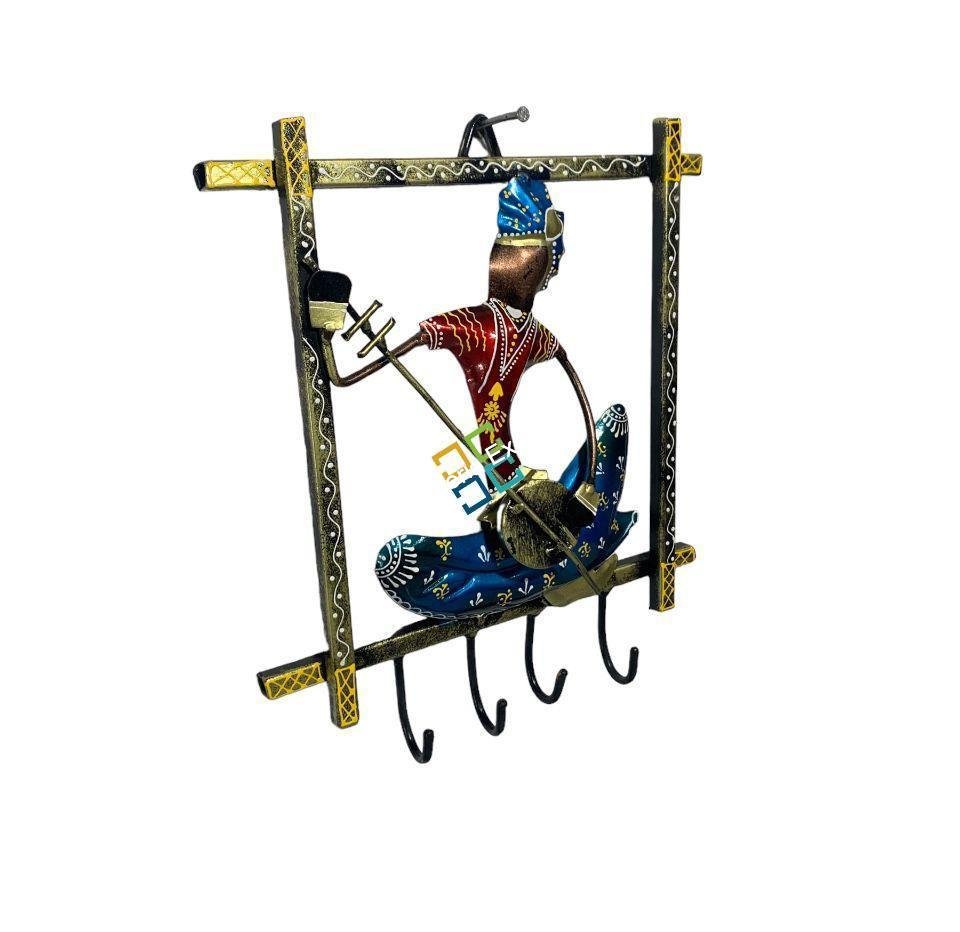 Musician metal key holder wall decorative handicraft