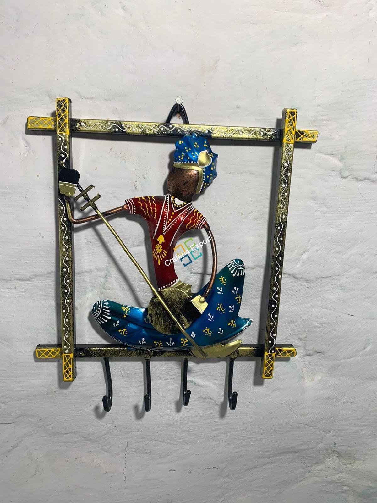 Musician metal key holder wall decorative handicraft - Image 3