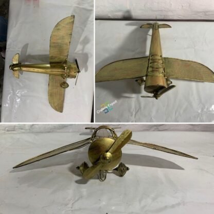 Metallic Vintage Retro Aeroplane/Helicopter for Wall decor hanging showpiece - Image 3