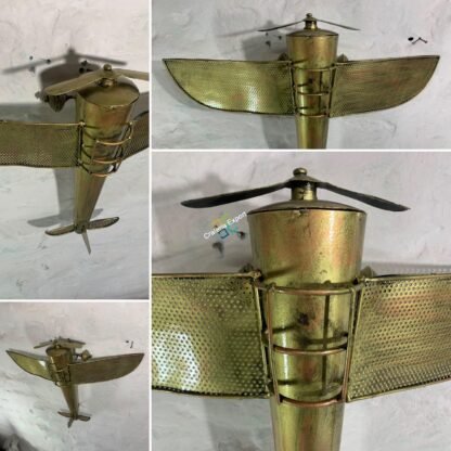 Metallic Vintage Retro Aeroplane/Helicopter for Wall decor hanging showpiece - Image 5