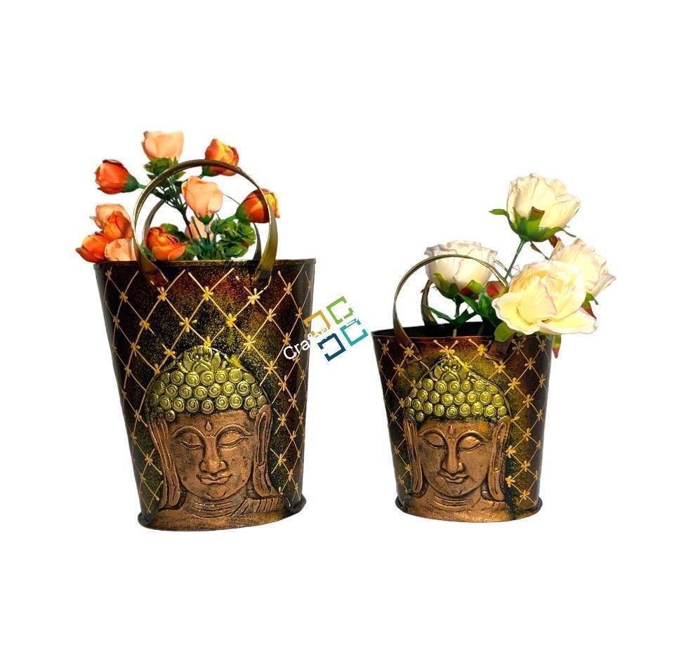 Handcrafted Buddha Bucket shaped Magazine desk organizer - Image 3