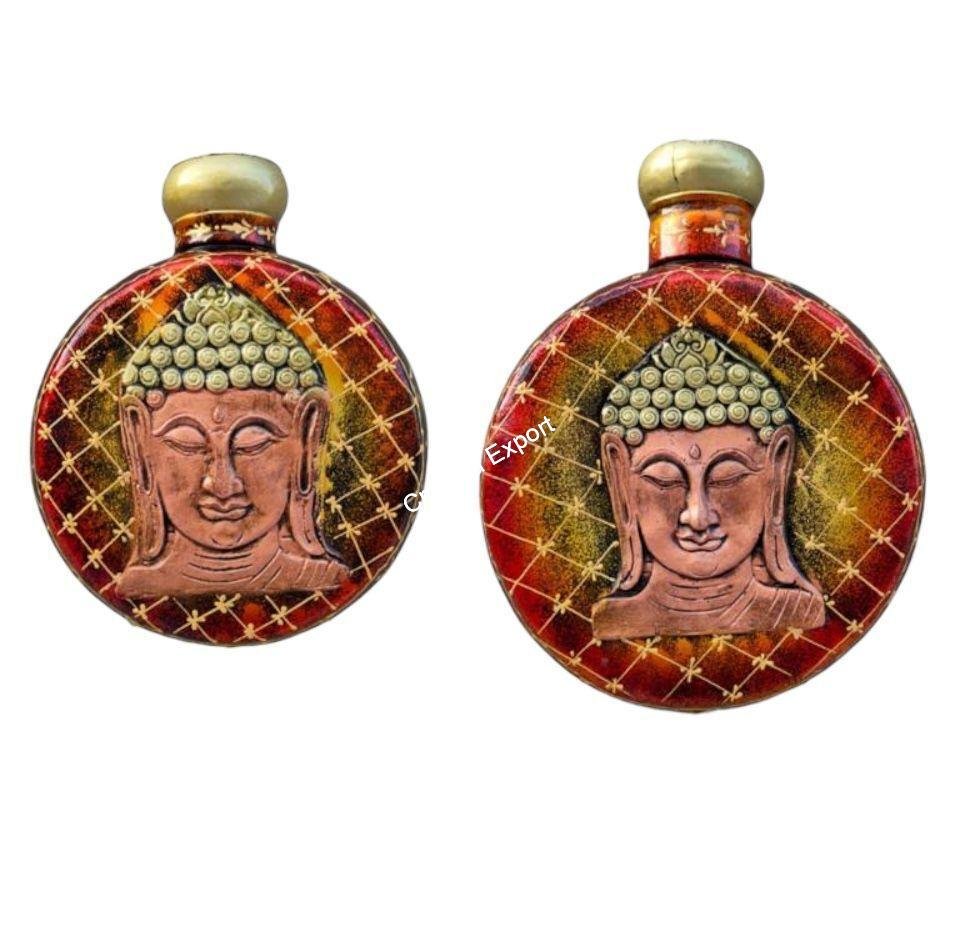 Metal buddha wall hanging Tall Kudiya Pot set for decor - Image 2