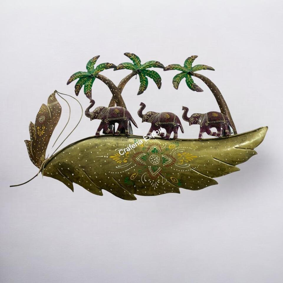 Elephant Wall Sculptures Art Home Décor Metal wall decor living , cafe, office and gifts - Image 2