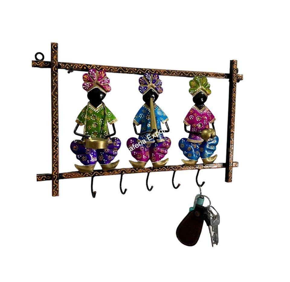 Rajasthani Musical Wall Panel with Key Holder for home wall Decor , office decorative with key organizer - Image 2