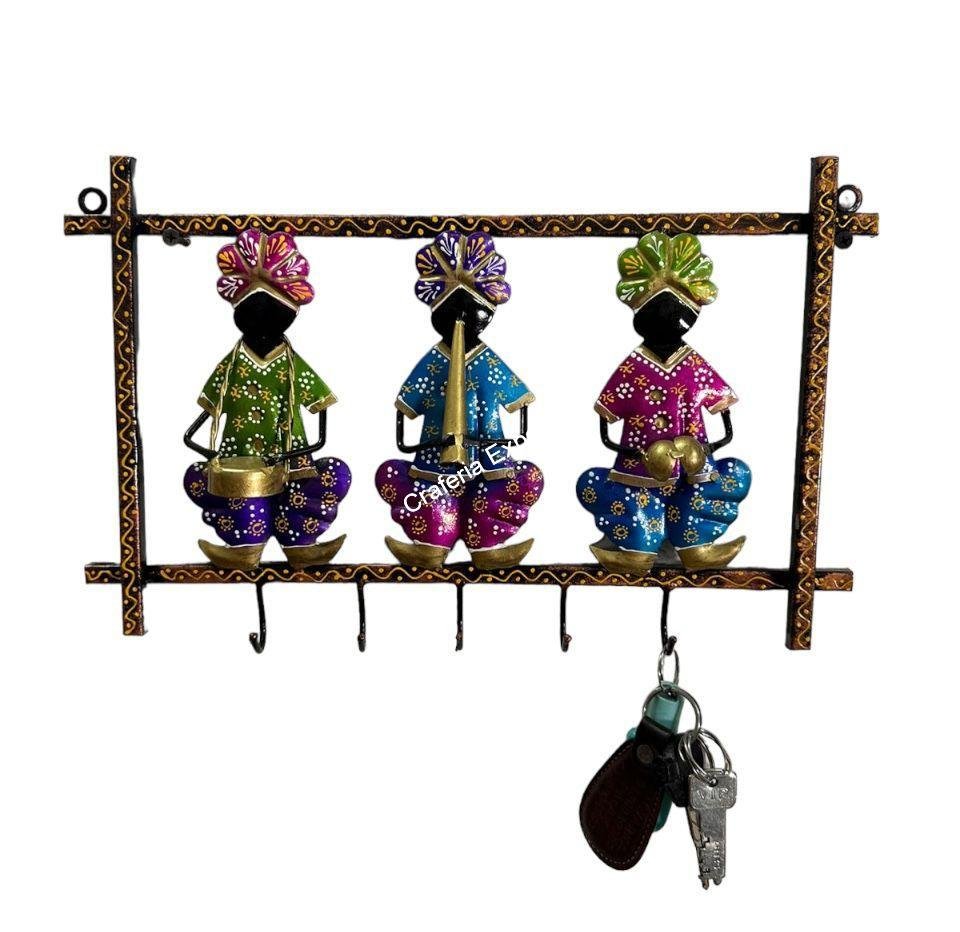 Rajasthani Musical Wall Panel with Key Holder for home wall Decor , office decorative with key organizer - Image 4
