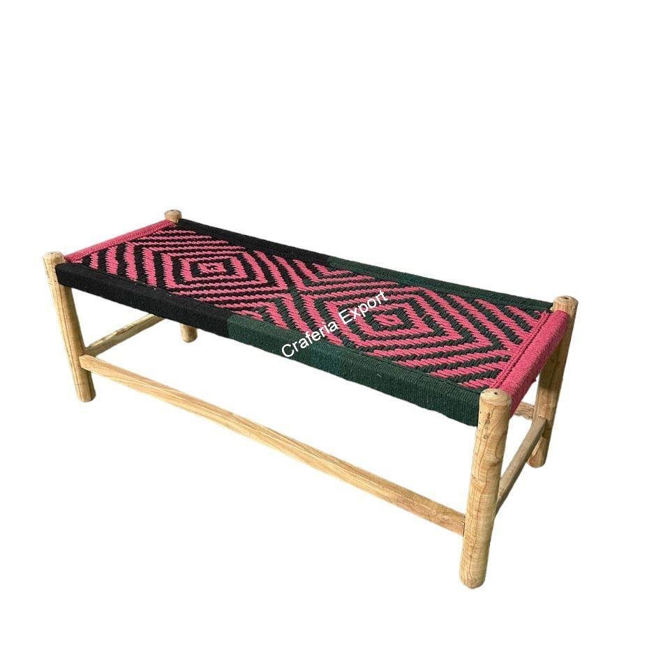 Traditional Wooden Bench | Small charpai Cot for home, baclony and garden for sitting - Image 2