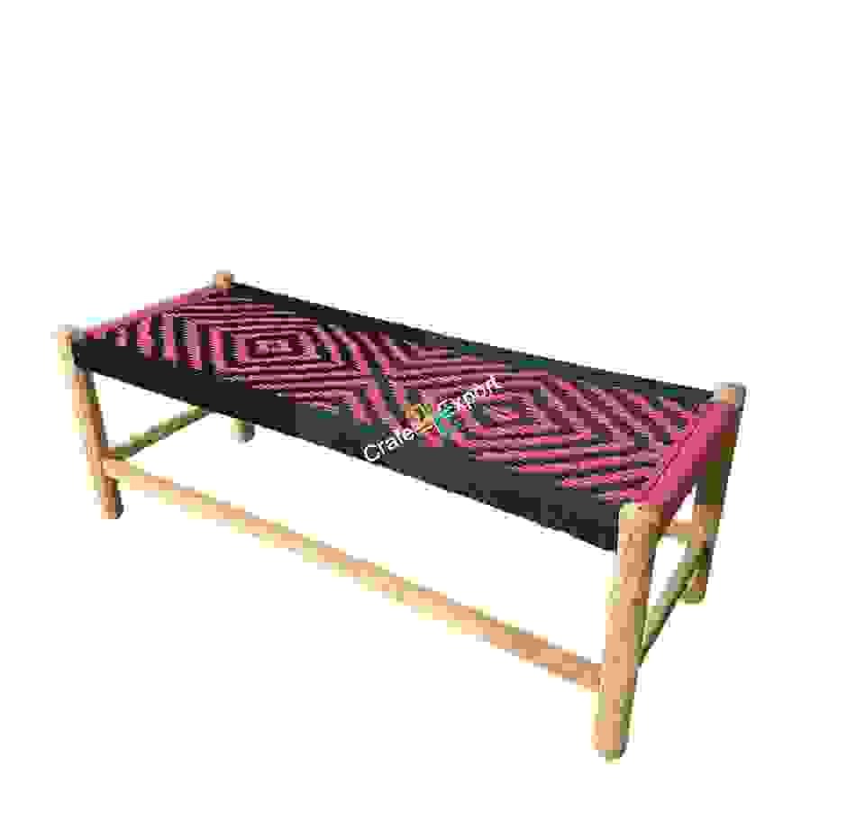 Traditional Wooden Bench | Small charpai Cot for home, baclony and garden for sitting - Image 2