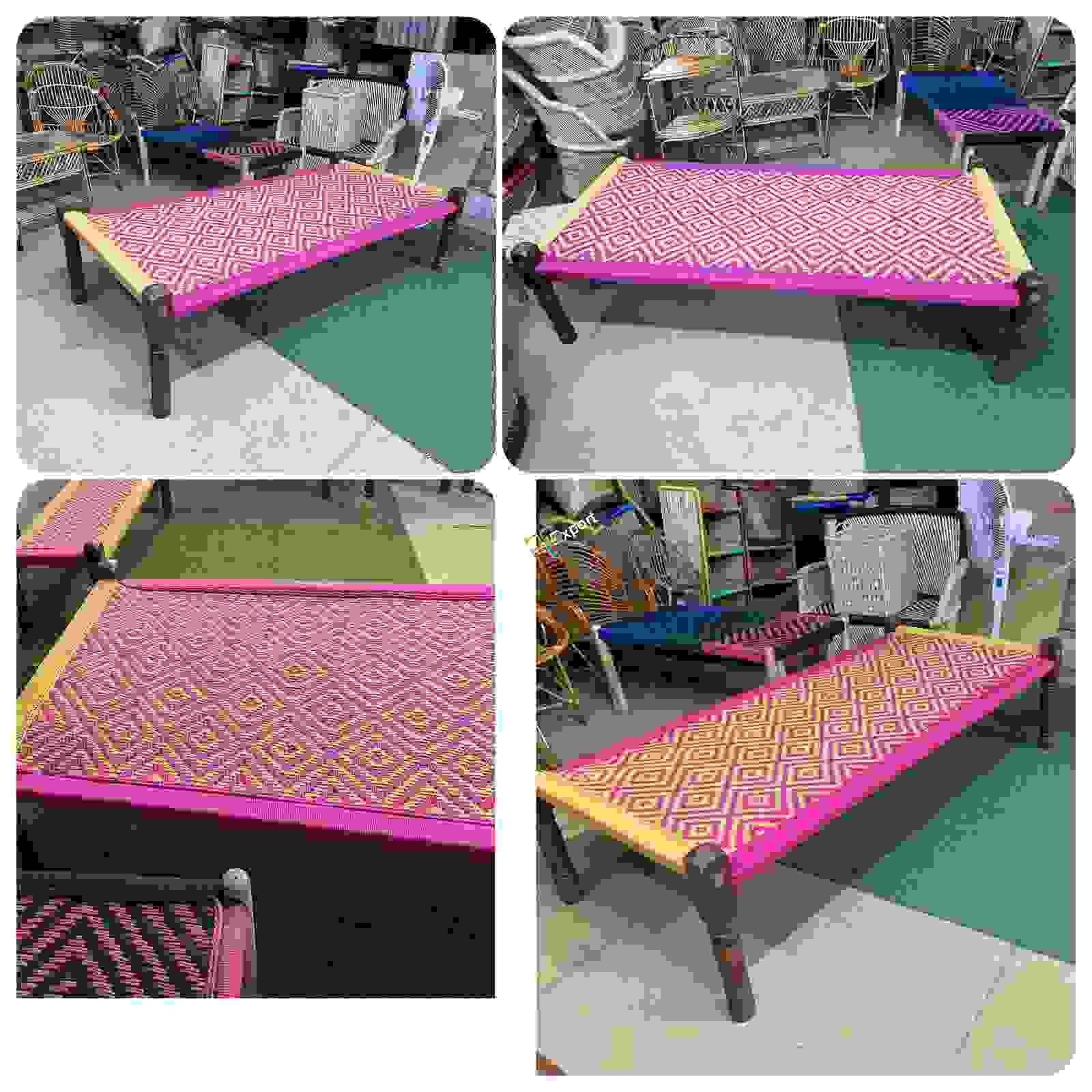 Sheesham Rope Charpai /Wooden khaat | Khatiya(cot) with Removable legs for garden, living room, farm house- 6x3foot - Image 3