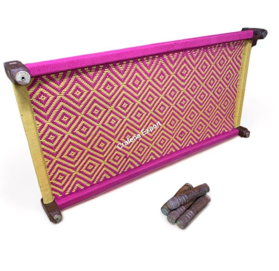 Sheesham Rope Charpai /Wooden khaat | Khatiya(cot) with Removable legs for garden, living room, farm house- 6x3foot - Image 2