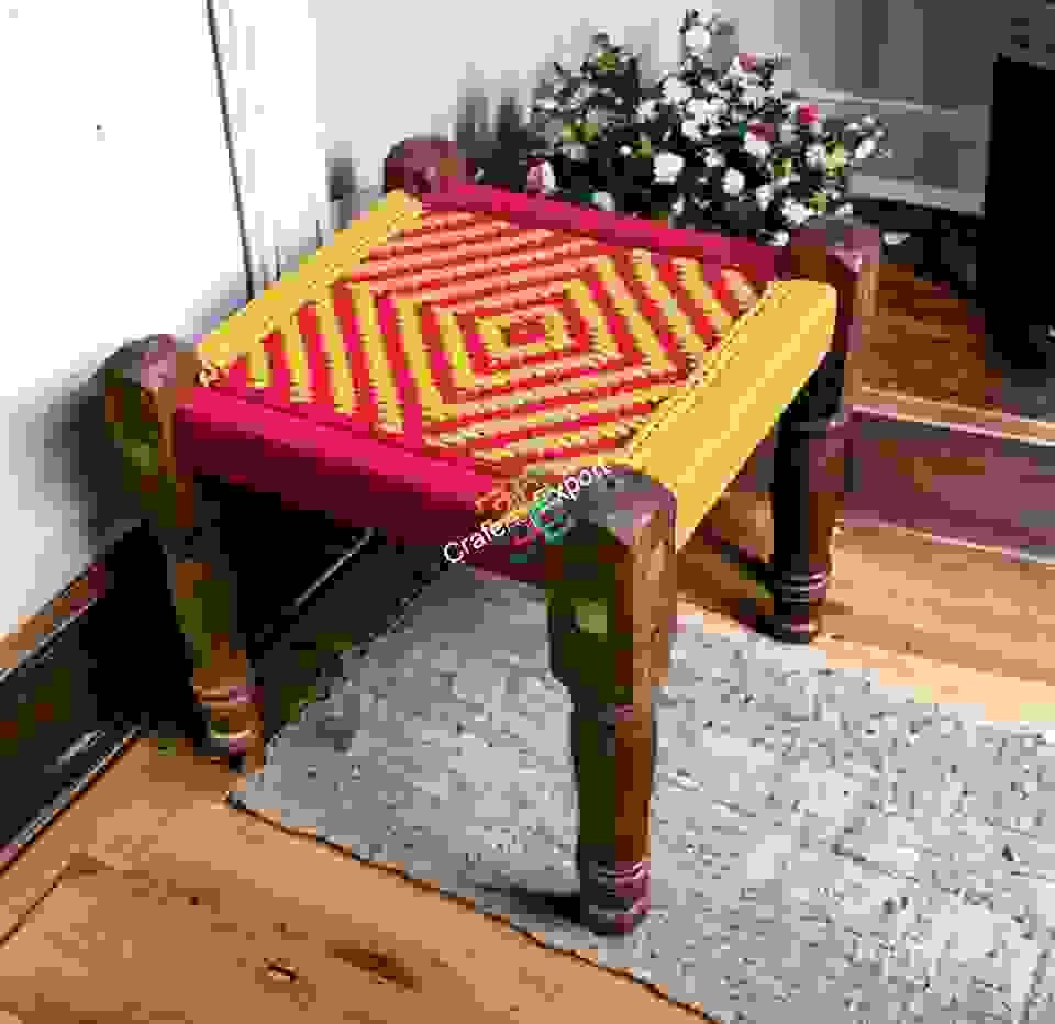 Wooden traditional Removable/Foldable legs Pidha stools for sitting for home , garden, office, hotel and restaurant