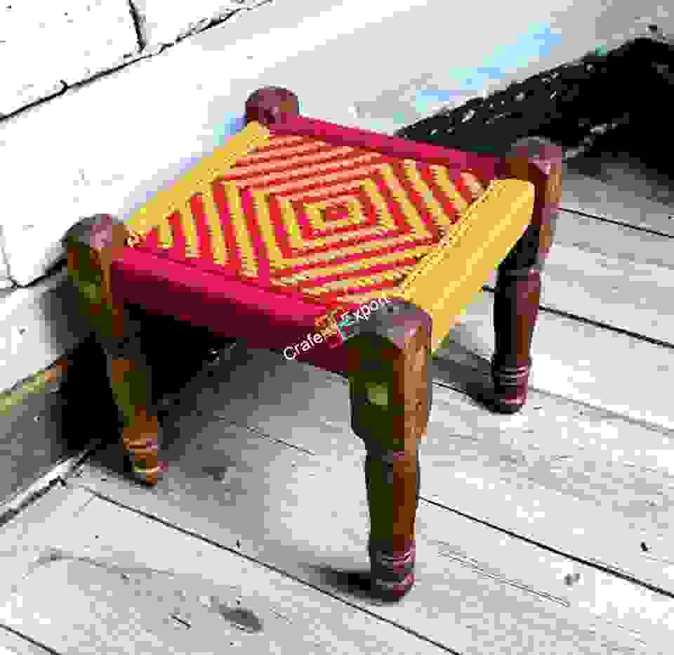 Wooden traditional Removable/Foldable legs Pidha stools for sitting for home , garden, office, hotel and restaurant - Image 3