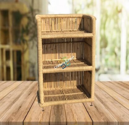 Eco Friendly Bamboo Rack Space Organizer Multi Use Stand |Shoe Stand For Home Office Hotels - Image 3