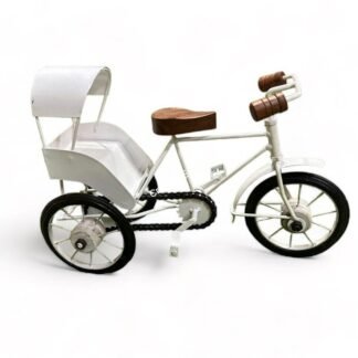 Decor Wooden Wrought Iron Cycle Rickshaw Toy For Kids And Home Decor Rickshaw Showpiece