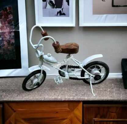 Wooden Wrought Iron Cycle Toy For Kids || Home Decor || Showpiece