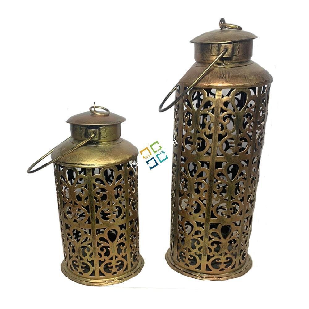 Unique Decoration Hanging Metal T-Light/Candle Holder (Set of 2) For Home Indoor Outdoor Decor