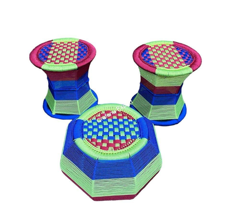 Handmade Iron Bar Mudda/Chair/Muddha Sitting Stool for Outdoor/Living Room - Image 3