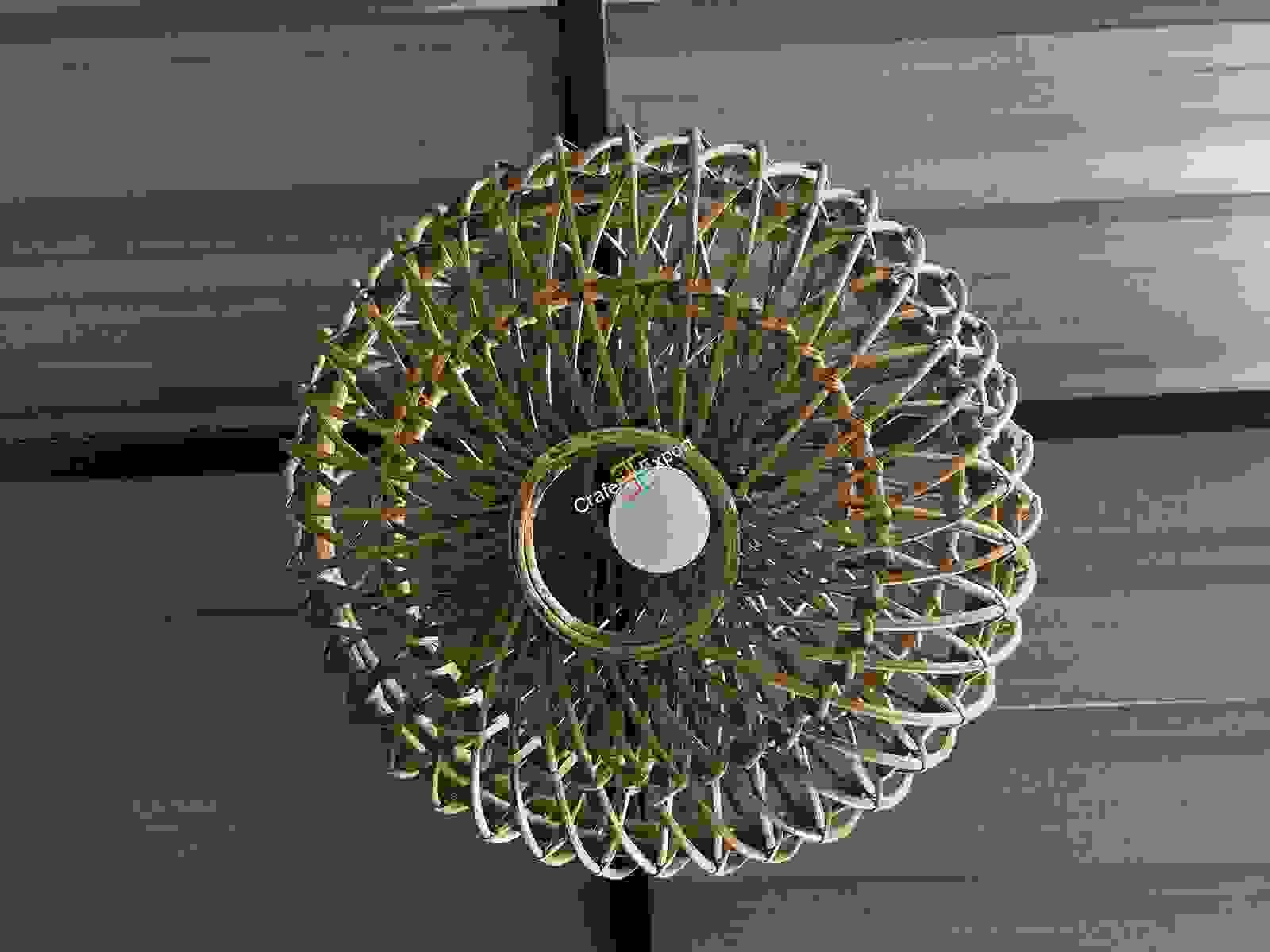 Bamboo Lampshades | Rattan Pendant Lamp | Boho Lamp Shades | Cane Lampshade For Decor Your Home - Image 2