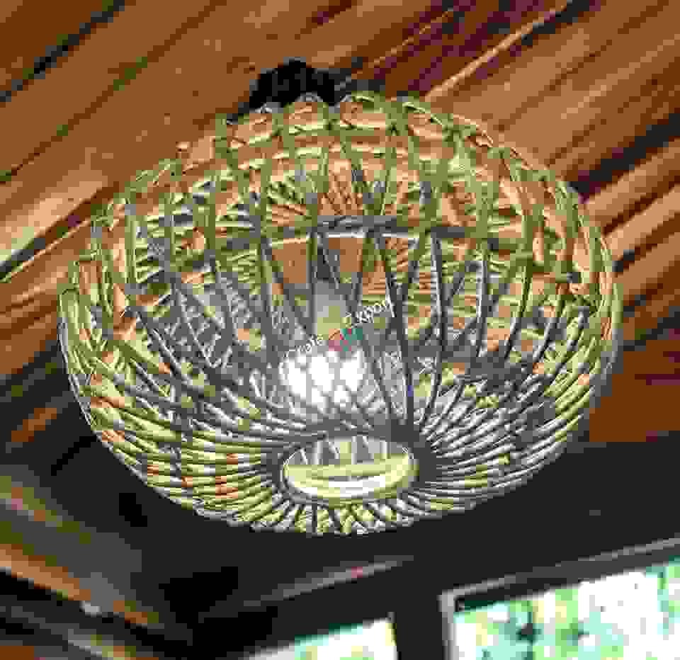 Bamboo Lampshades | Rattan Pendant Lamp | Boho Lamp Shades | Cane Lampshade For Decor Your Home - Image 4