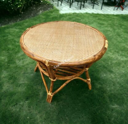 Round Coffee Rattan Table Stools/ Cane Sitting stools with table - Image 5