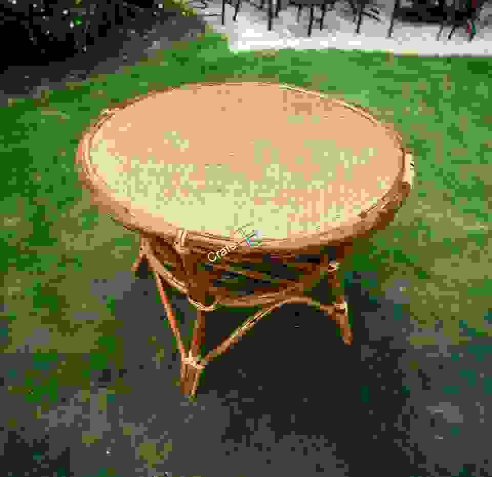 Round Coffee Rattan Table Stools/ Cane Sitting stools with table - Image 5